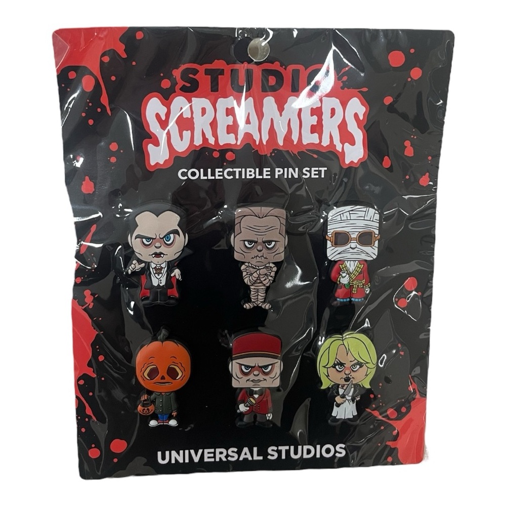 Universal Studios Studio Screamers Collectible Pin Set Halloween Horror Nights